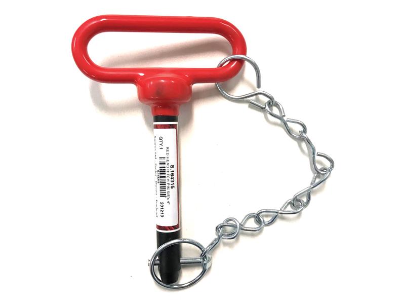 Red Handle Hitch Pin with Chain & Linch Pin 5/8x101.6mm