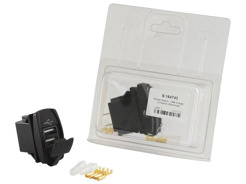 Agripak 1 pc. Rocker Switch USB Charger 2 Position Image 1
