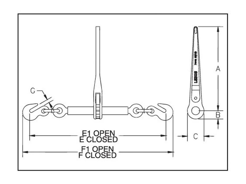 Lebus® Load Binder L140 R7, Chain Ø 810mm