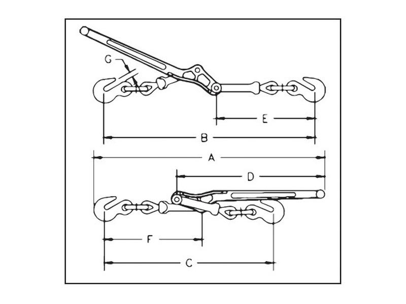 Lebus® Load Binder L150 A1, Chain Ø 1013mm