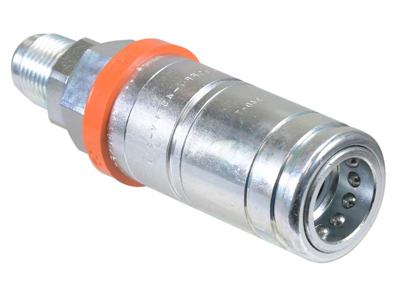 Faster Quick Release Hydraulic Coupling Female 1/2\'\' Body x 3/4\'\' JIC Male Bulkhead Image 1