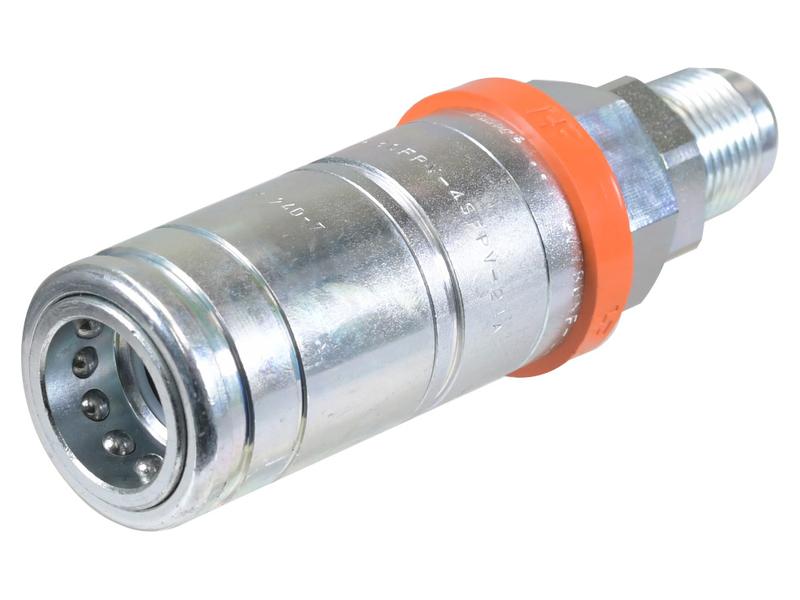 Faster Quick Release Hydraulic Coupling Female 1/2\'\' Body x 7/8\'\' JIC Male Bulkhead Image 1