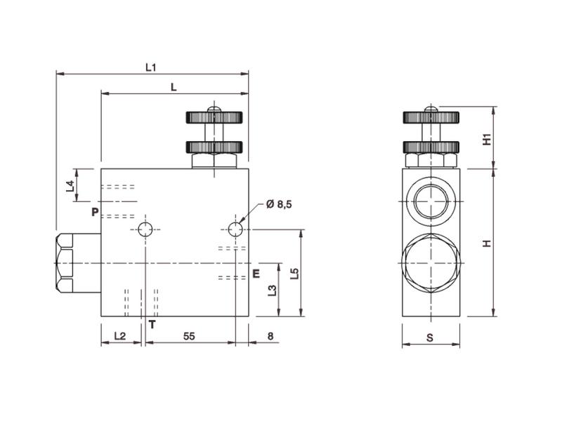MARCHESINI Hose Burst Valve 1/2in BSP (80 L/Min Flow Rate) - Sparex Part S.167154