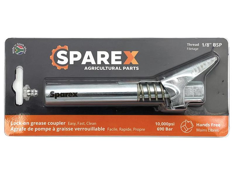 Trigger Activated Lock-On Grease Coupler (Extra Long), 1/8 Image 1