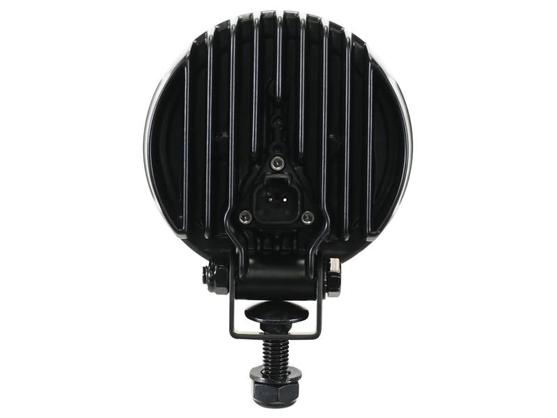 LED Heated Lens Light- 10-30V, Round Work Light 10260 Lumens Raw, Bracket