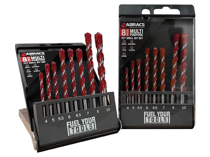Multipurpose Drill Bit Set Pk of 8 pcs. (Carry Case) Image 1