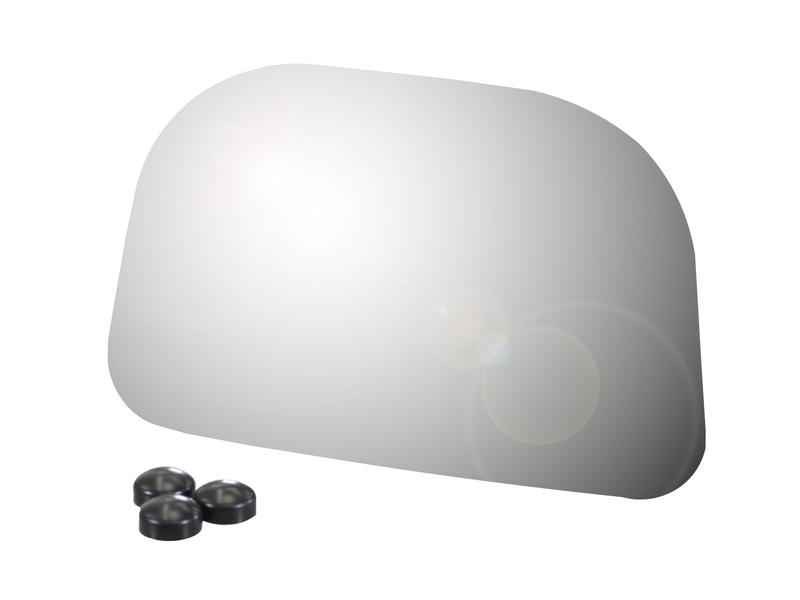 Replacement Mirror Glass - Rectangular, (Convex), 187,5 / 172,5 x 115mm Image 1