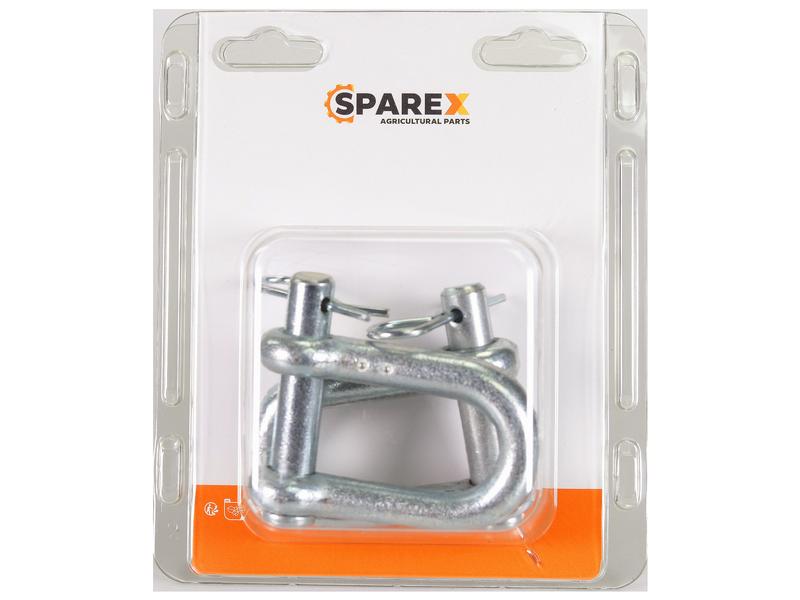 Agripak 2 pcs. D Shackle Pin 13mm Jaw 25.4mm Image 1