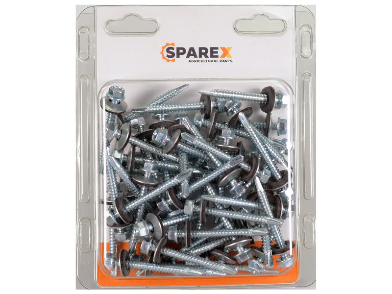 Agripak 50 pcs. HexH TEK Screws, 5.5x50mm Image 1