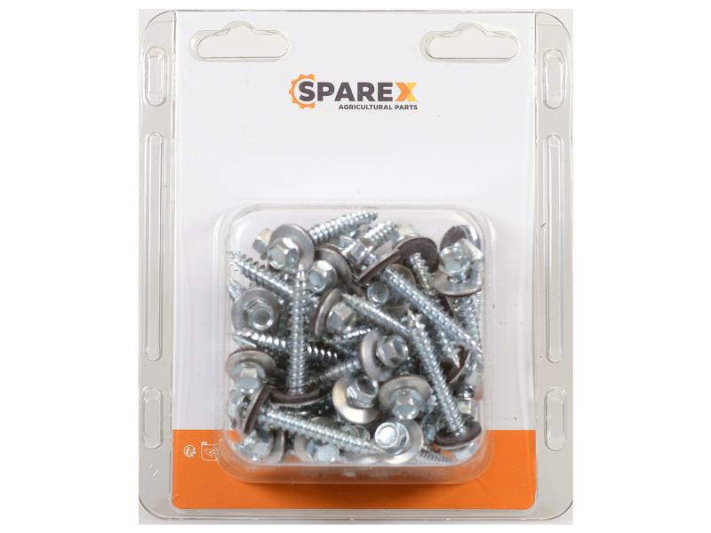 Agripak 50 pcs. HexH TEK Screws, 6.3x45mm Image 1