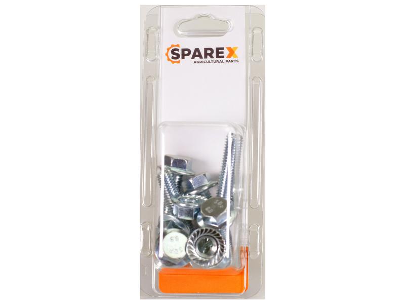 Agripak 6 pcs. Serated Flange Bolt M10x40mm Image 1