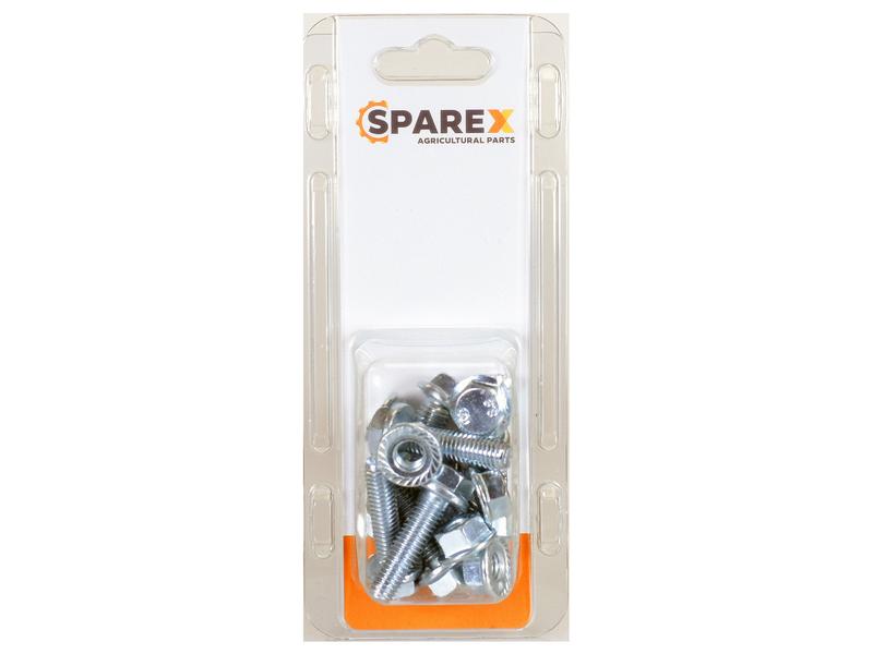Agripak 10 pcs. Serated Flange Bolt M8x30mm Image 1