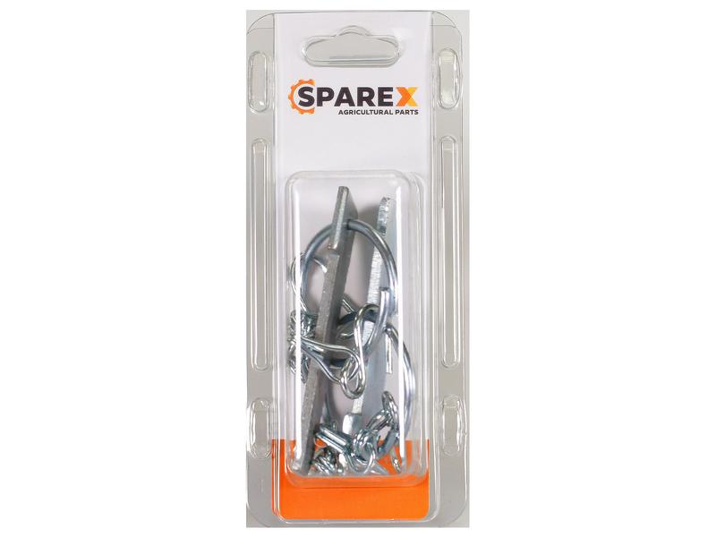 Agripak 2 pcs. Flat Cotter Pin with Chain Image 1