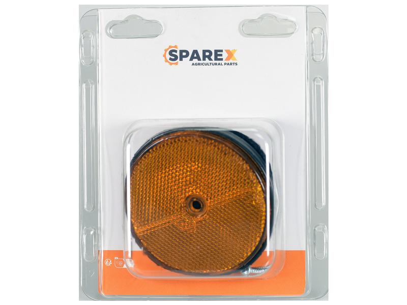 Agripak 2 pcs. Round Reflector Amber 86mm Image 1