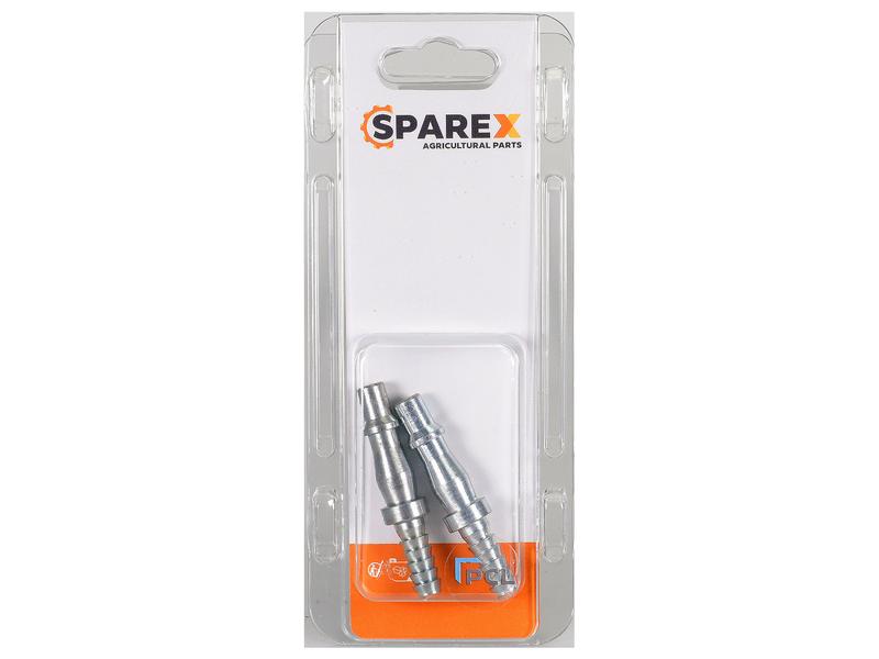 Agripak 2 pcs. Adaptor 1/4\'\' ID Hose Tailpiece Image 1