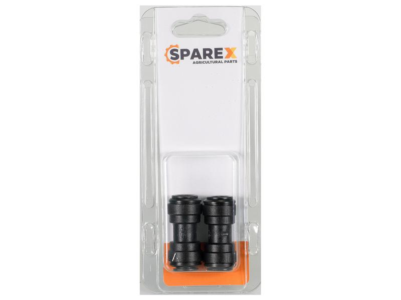 Agripak 2 pcs. Equal Straight Connector 10mm Image 1