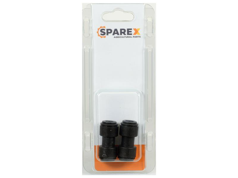Agripak 2 pcs. Equal Straight Connector 8mm Image 1
