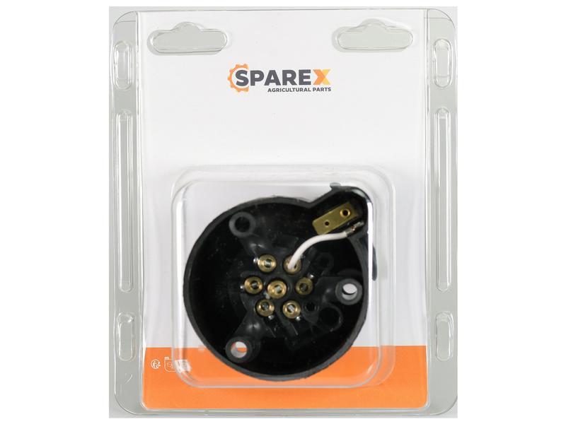 Agripak 1 pc. 7 Pin Trailer Socket with Jack Plug Plastic Image 1