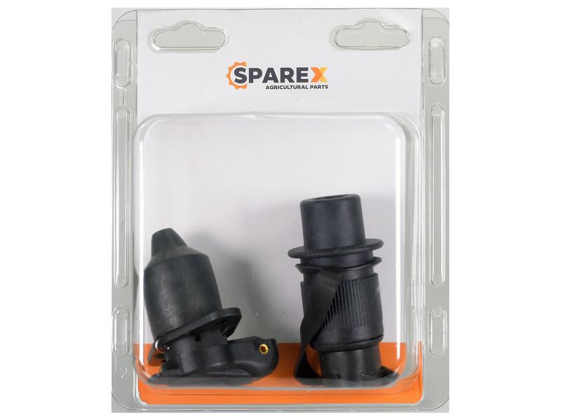 Agripak 2 pcs. 3 Pin Plug & Socket 2 Bolts Fixing Image 1