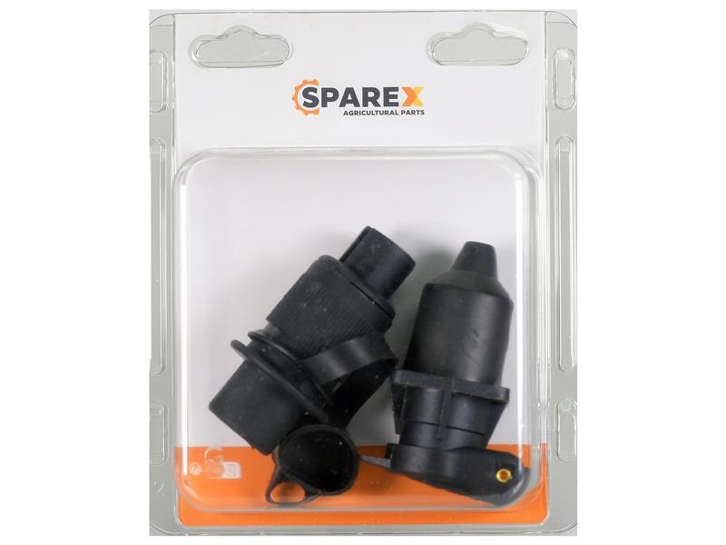 Agripak 2 pcs. 3 Pin Plug & Socket 4 Bolt Fixing Image 1