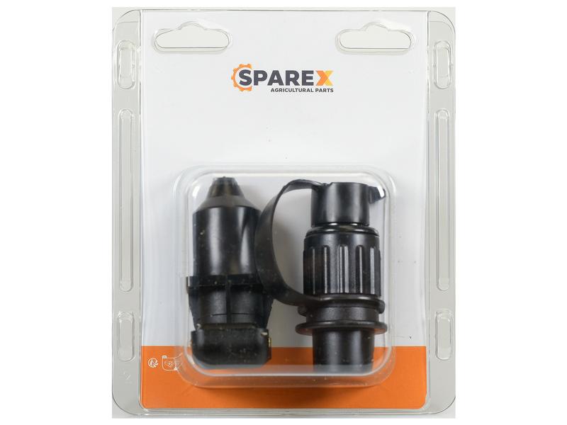 Agripak 2 pcs. 3 Pin Plug & Socket 4 Bolt Fixing Image 1