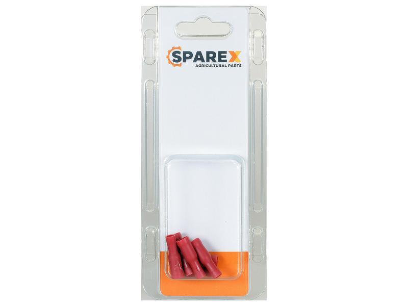 Agripak 6 pcs. Pre Insulated Bullet Terminal - Female, 4.0mm, Red Image 1