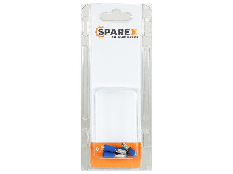 Agripak 6 pcs. Pre Insulated Bullet Terminal - Male, 4.0mm, Blue Image 1