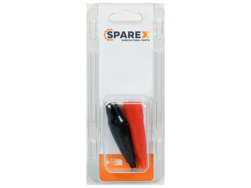 Agripak 2 pcs. Crocodile Clip - 10 Amps, Red Black Image 1