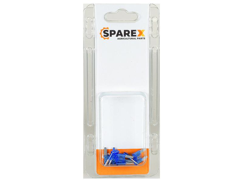 Agripak 6 pcs. Mini Blade Fuse 15A Blue Image 1