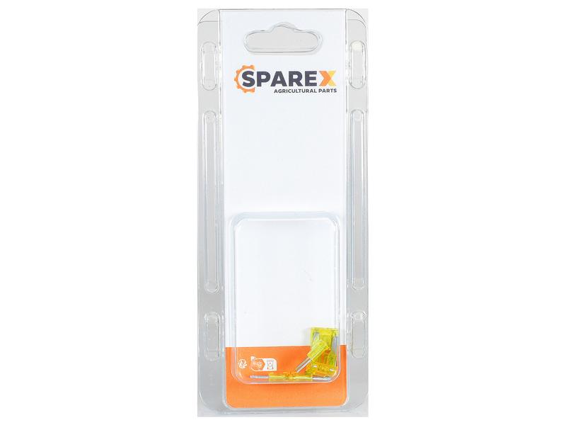 Agripak 6 pcs. Mini Blade Fuse 20A Yellow Image 1