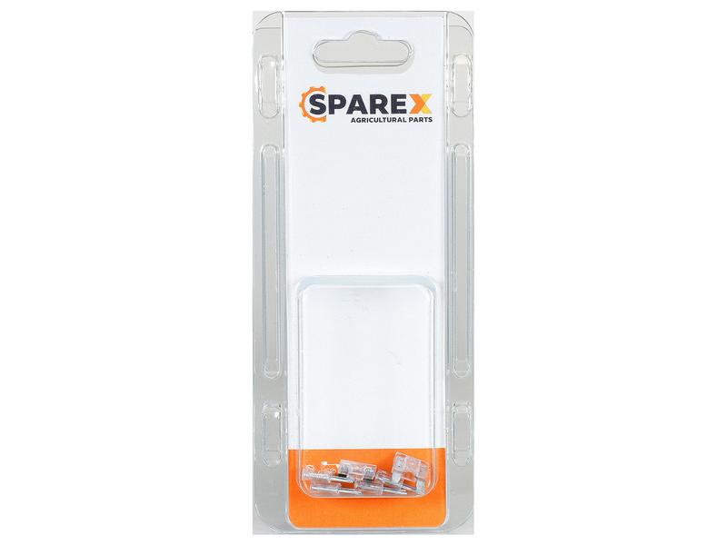 Agripak 6 pcs. Mini Blade Fuse 25A White Clear Image 1