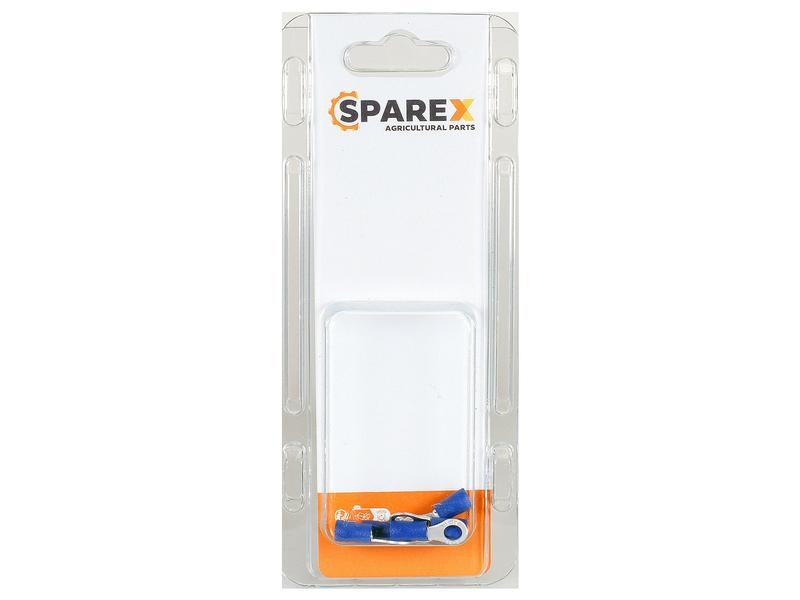 Agripak 6 pcs. Pre Insulated Ring Terminal, 5.3mm, Blue Image 1
