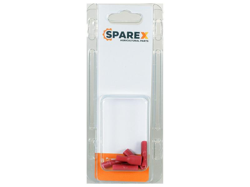 Agripak 6 pcs. Pre Insulated Spade Terminal Female, 6.3mm, Red Image 1