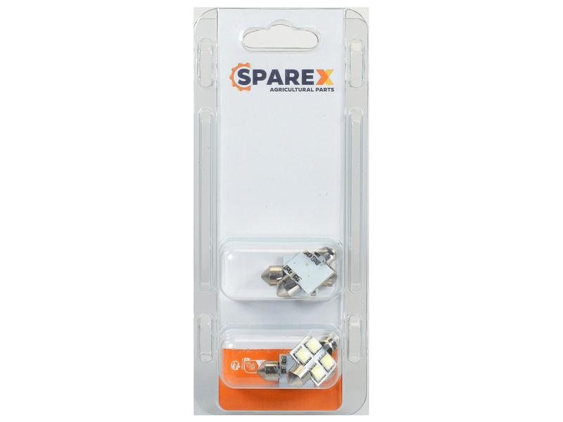 Agripak 2 pcs. Bulb 12V, 1W, SV8.5-8 35x11mm Image 1