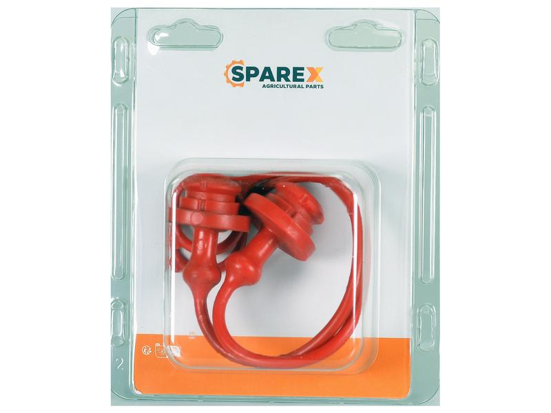 Agripak 2 pcs. Faster Dust Plug 1/2\'\' Red Image 1