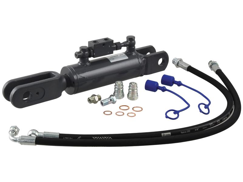 Hydraulic Levelling Box (Supplied with: Hoses) - Fork Hole Ø 25mm - Fork Hole Ø 26mm - Min. Length: 470mm, Cylinder Bore: 63mm. Image 1