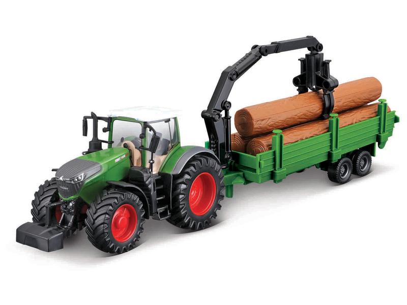 10cm Scale Bburago Fendt 1050 Vario With Tree Forwarder Image 1