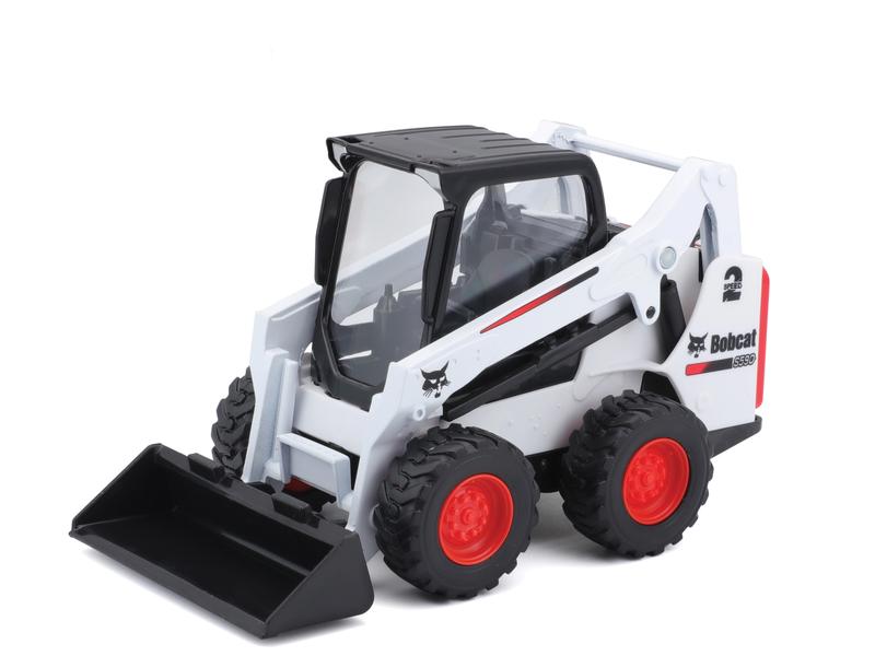 10cm Scale Bburago Bobcat Skid Steer Loader With Bucket Image 1