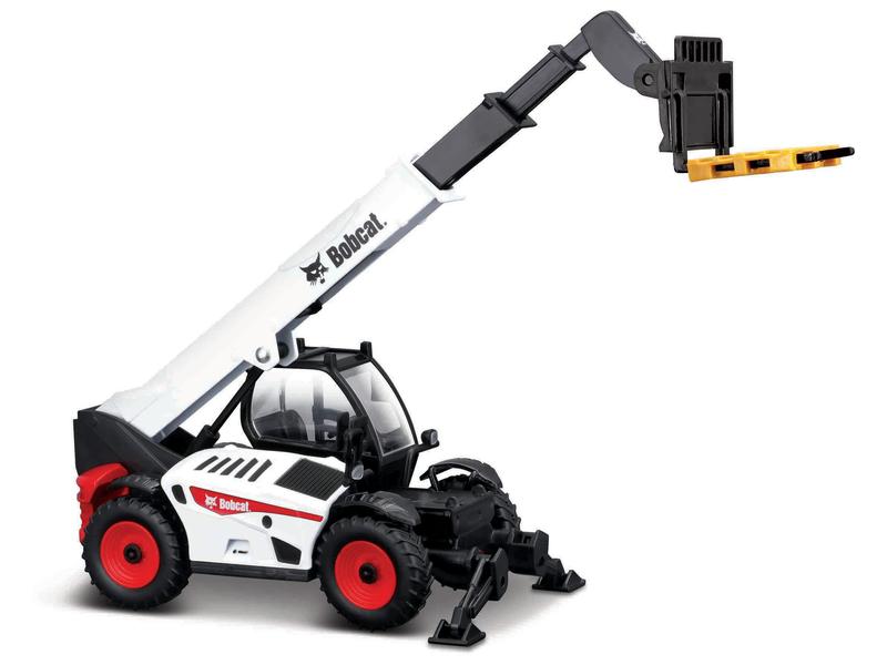 1/50 Scale Bburago Bobcat T40.180 With Pallet Fork Image 1