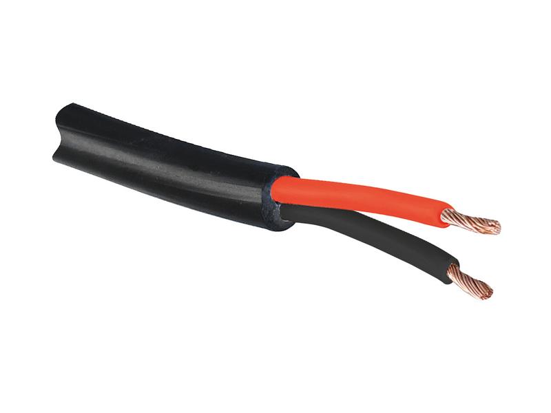 Electrical Cable - 2 Core, 1.5mm² Cable, Black (Length: 1M), (Reel) Image 1