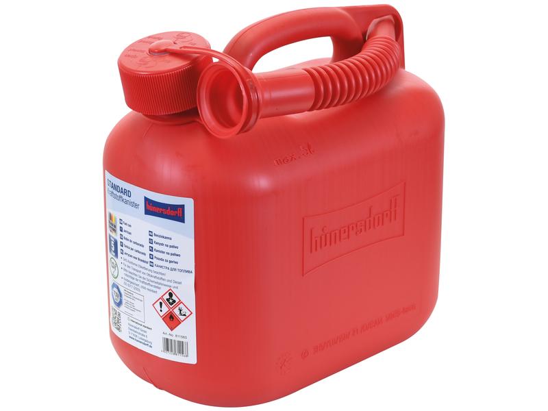 Plastic Jerry Can - Red 5 ltr(s) (Petrol) Image 1