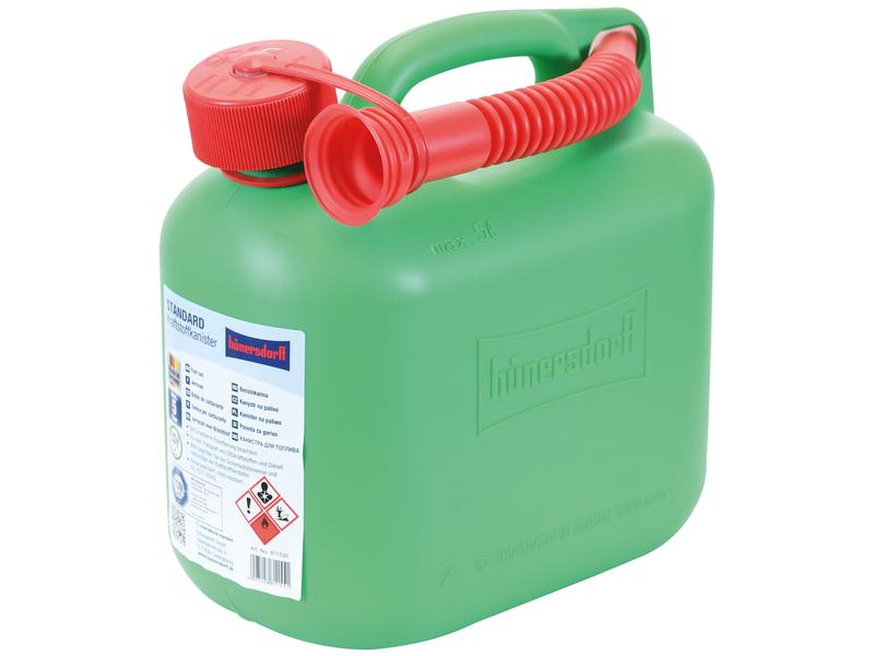 Plastic Jerry Can - Green 5 ltr(s) (Unleaded Petrol) Image 1