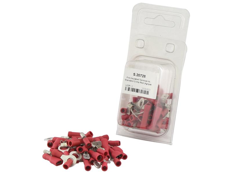 Agripak 45 pcs. Pre Insulated Terminal Kit Red Image 1