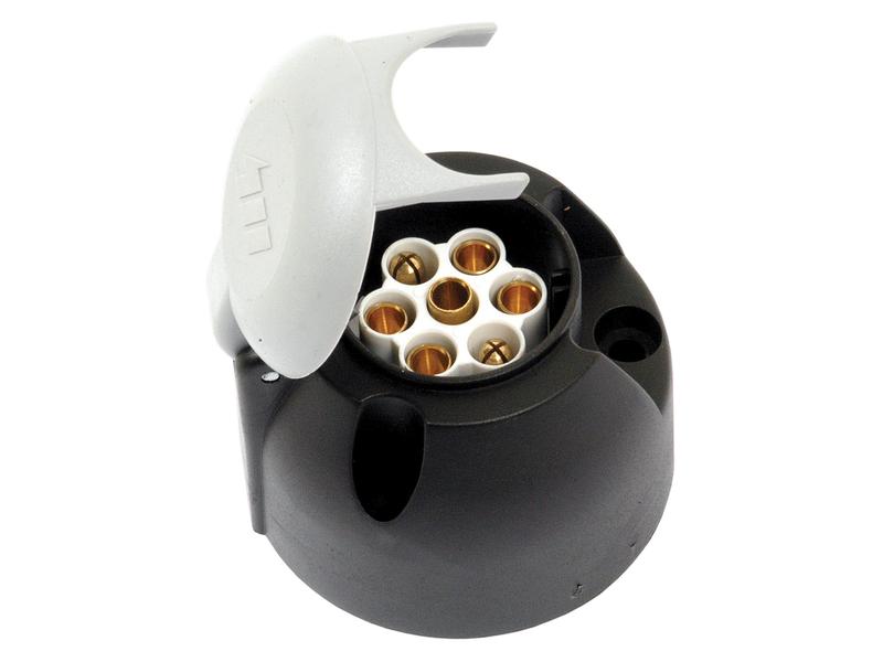 7 Pin Caravan Plug - Plastic Image 1