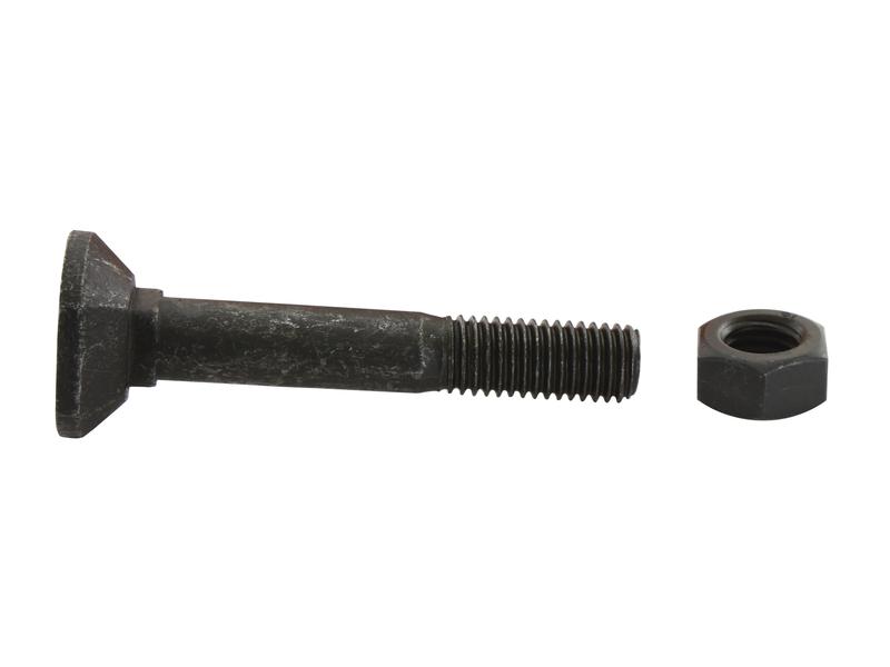 Rectangular Head Bolt With Nut (TRCC) M12 x 80mm, Tensile strength 12