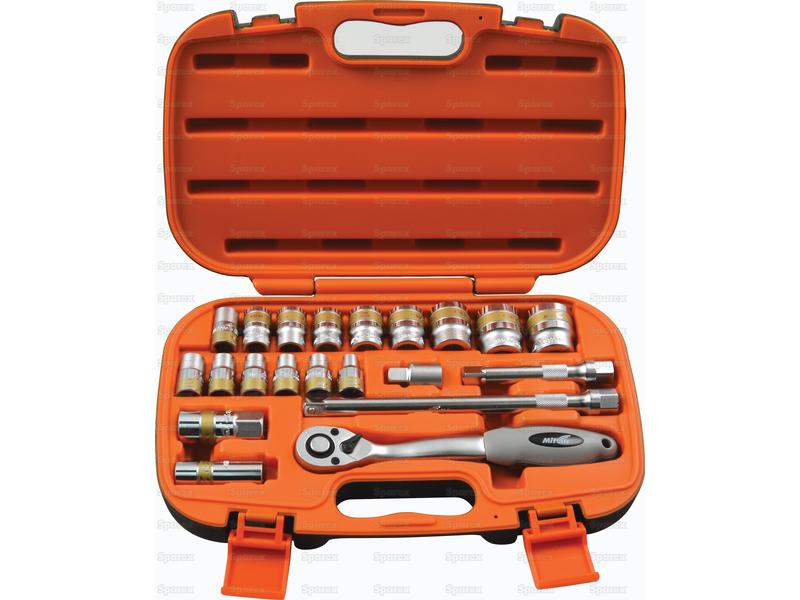 1/2'' Drive Ratchet Socket Set (21 pcs.)