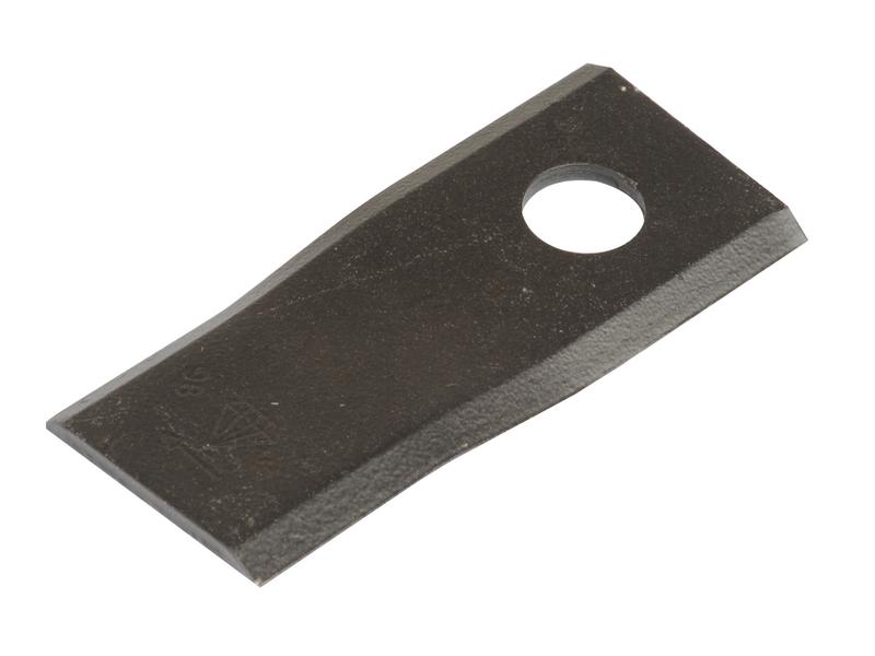 Mower Blade - Twisted blade, bottom edge sharp & parallel - 98x45x3.5mm - Hole Ø16.5mm - RH - Replacement for Fort-Morra Image 1