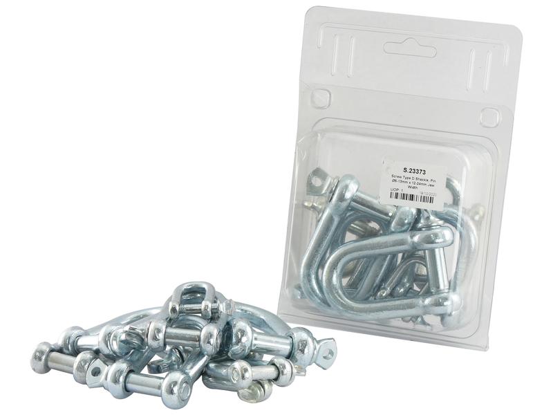 Agripak 10 pcs. Screw Type D Shackle Pin Ø6-13x12-24mm Image 1