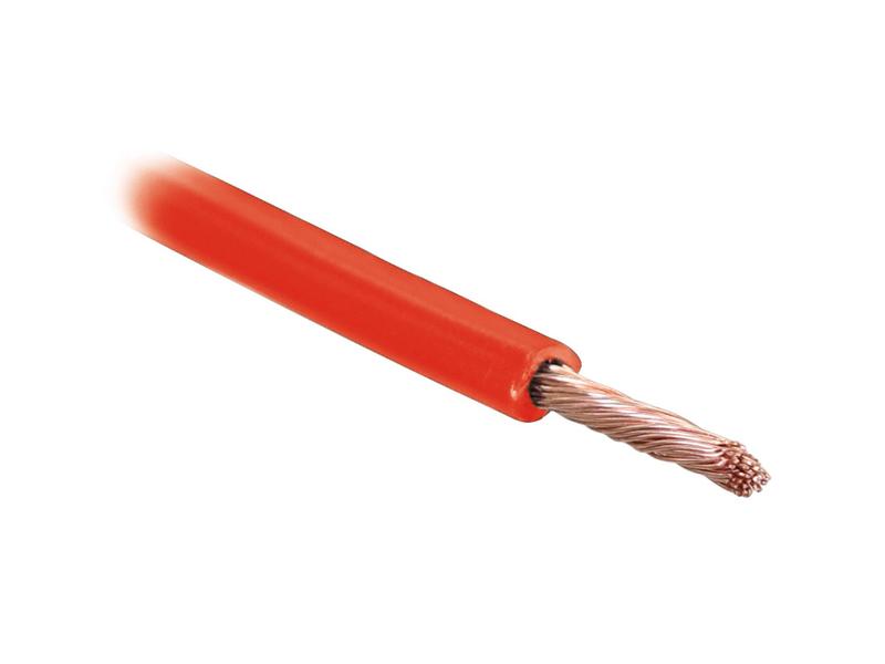 Electrical Cable - 1 Core, 1.5mm² Cable, Red (Length: 10M), (Agripak)