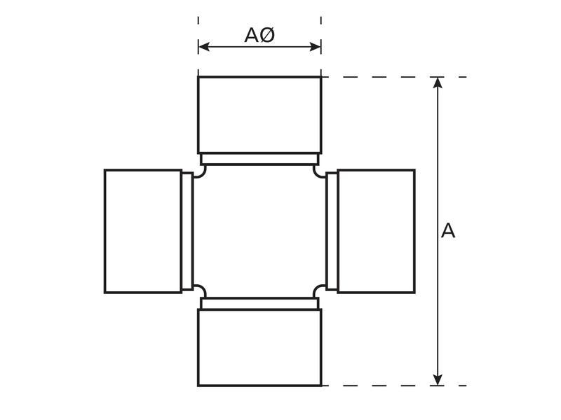 Sparex Universal Joint 27 x 70mm (Standard Duty)